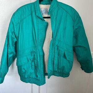Vintage 80’s Rainbow West Teal Medium Jacket